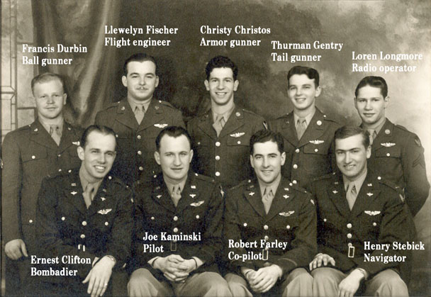 Kaminski's Crew - 602nd Squadron - Training December 1944