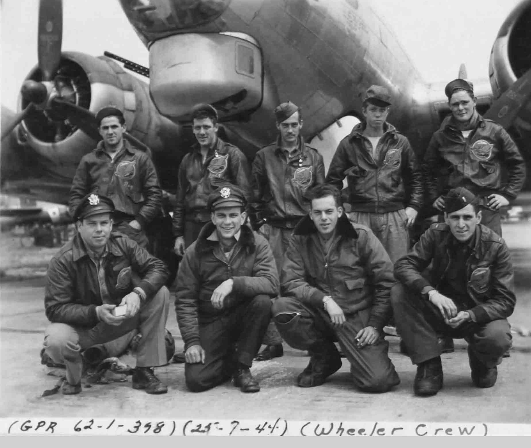 Wheeler's Crew - 600th Squadron - 25 July 1944