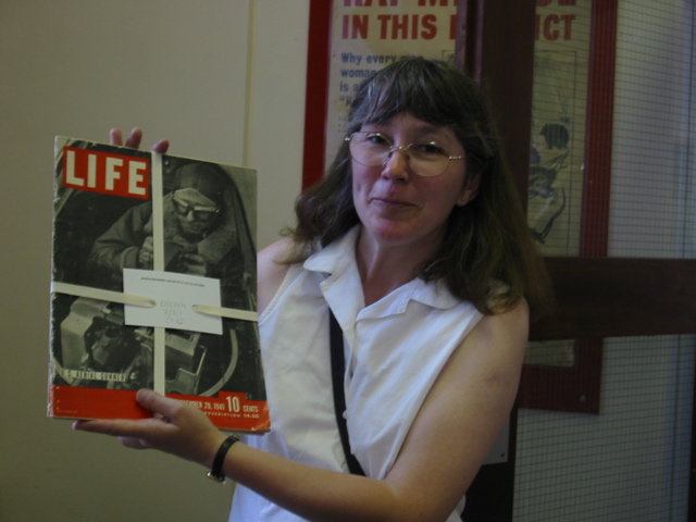 Alison organized most of the 398th memorabilia 